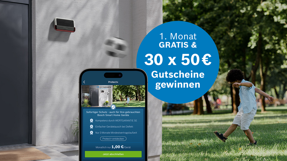 1. Monat Protect+ gratis sichern & gewinnen!
