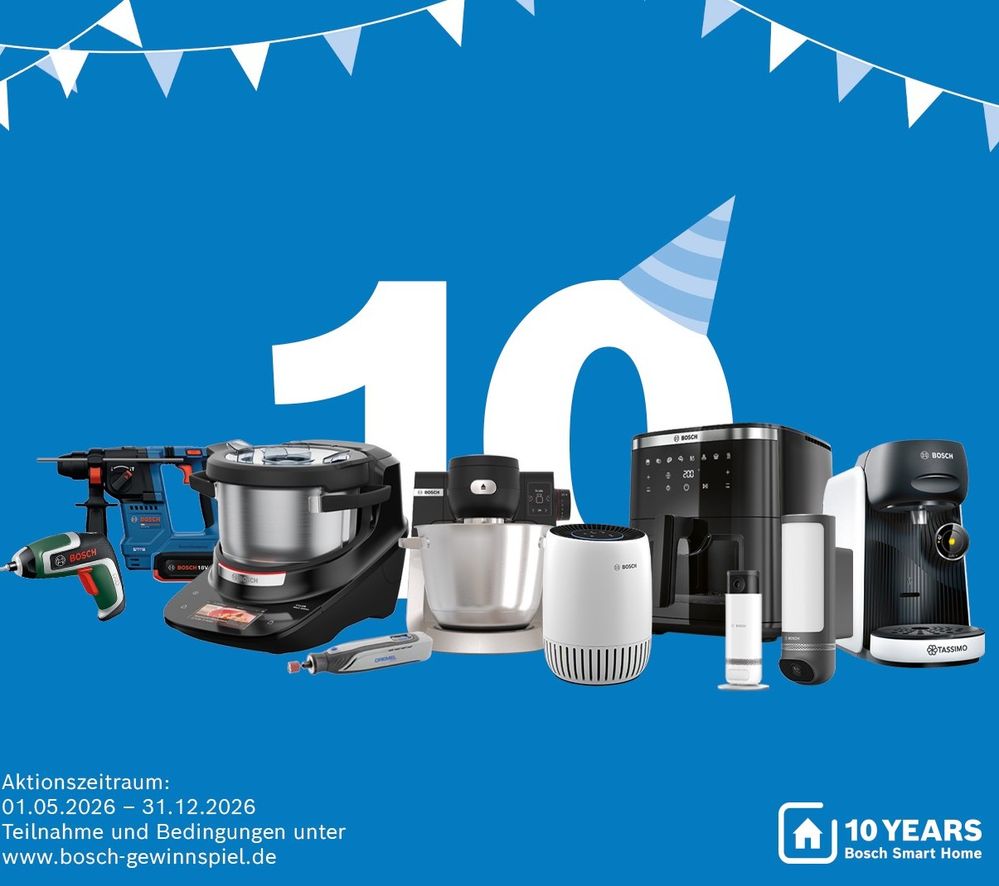 Gewinnspiel: 10 Jahre Bosch Smart Home!