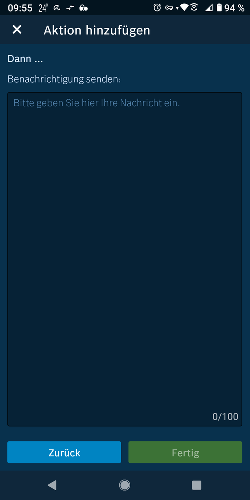 Option: Stille Benachrichtigung