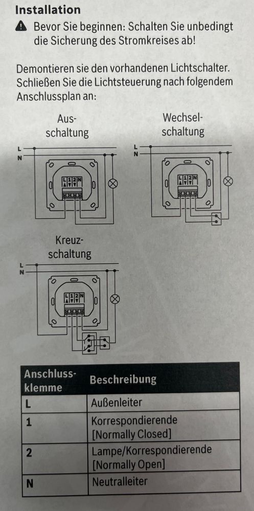 Lichtsteuerung I