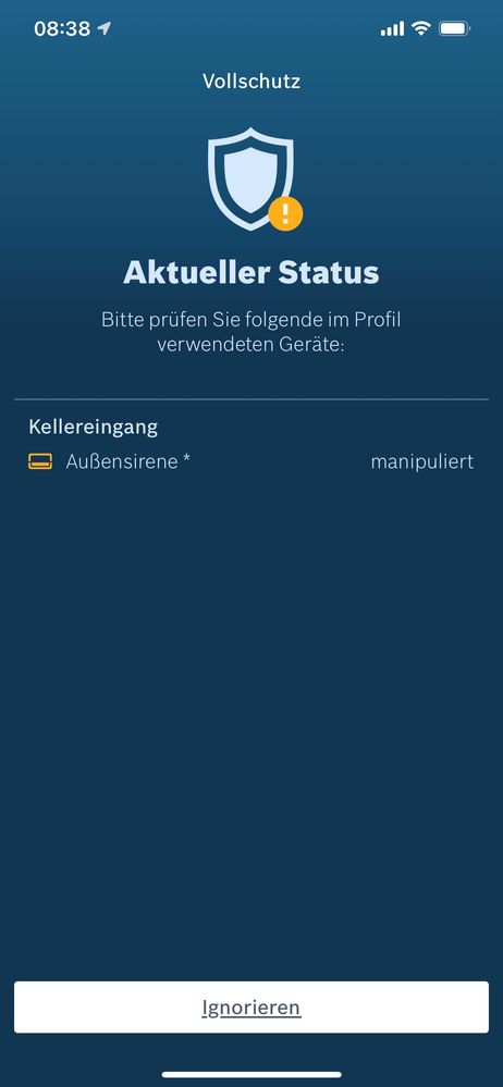 Bei Klick auf das Dreieck