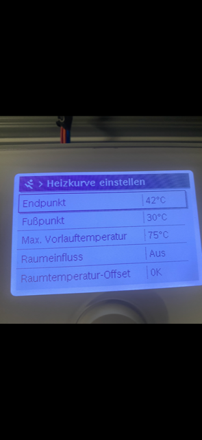Heizkurve einstellen