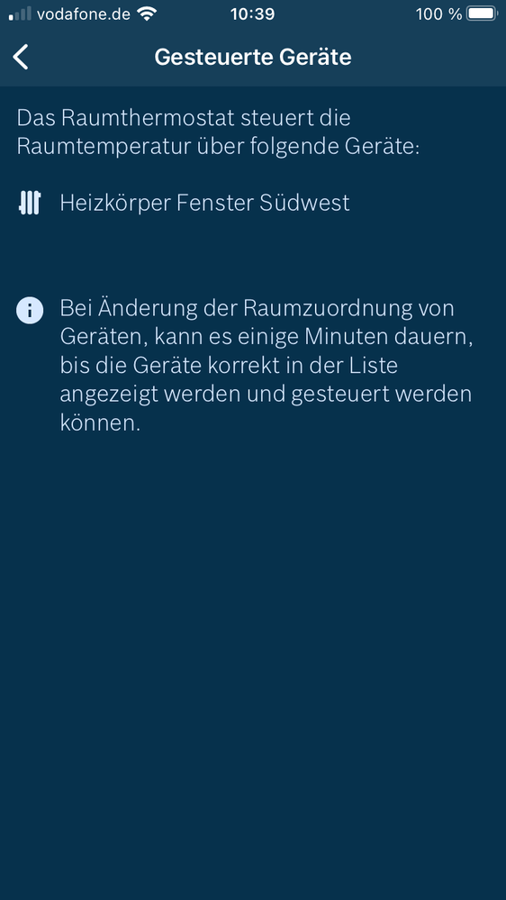 Untermenü gesteuerte Geräte