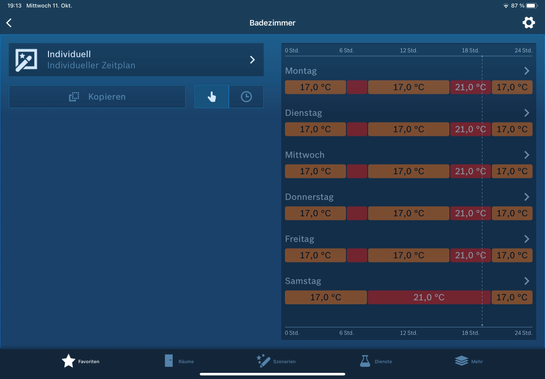 Individueller Zeitplan